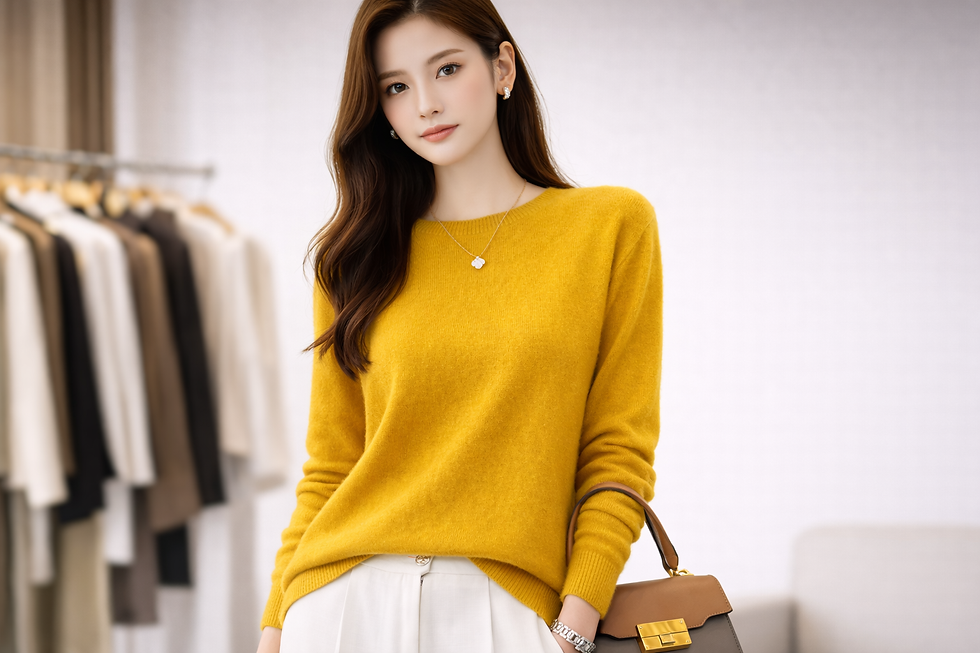Thumbnail: 100% Pure Wool Knit Top