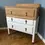 Thumbnail: Edwardian Antique Oak Chest Of Drawers Farrow & Ball All White 3 Drawer