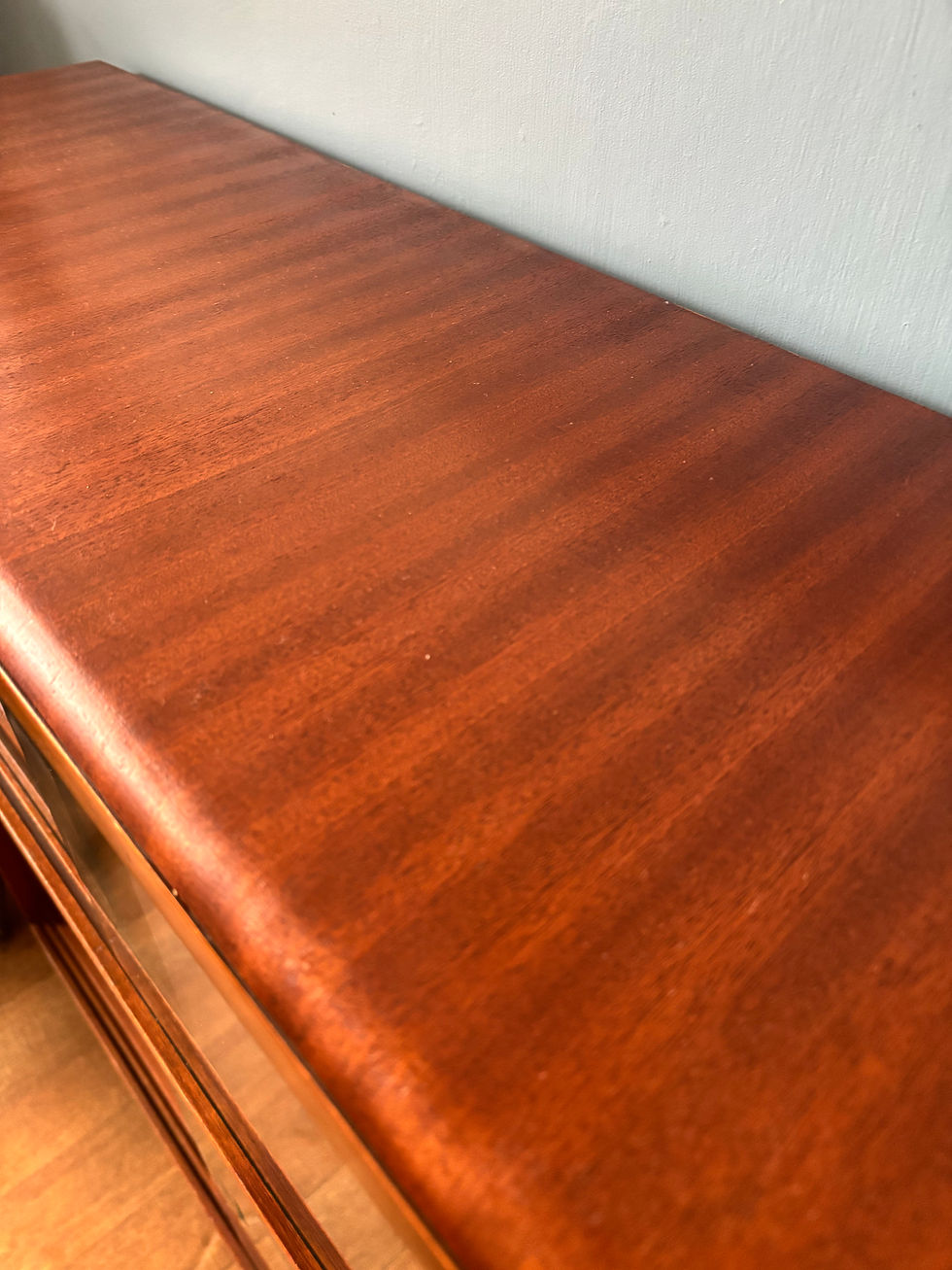 Thumbnail: Mid Century Nathan Teak Cabinet Glazed Book Case Drinks Cabinet 