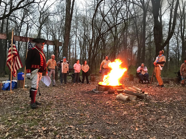 Ceremony to Retire Old Flags