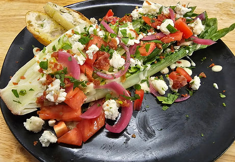 Traditional wedge salad