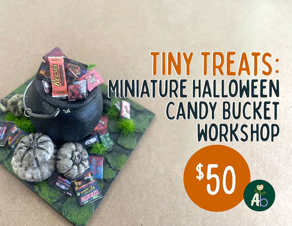Tiny Treats: Miniature Halloween Candy Bucket Workshop