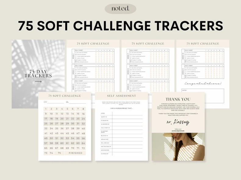 Thumbnail: Digital 75 Soft Challenge Journal