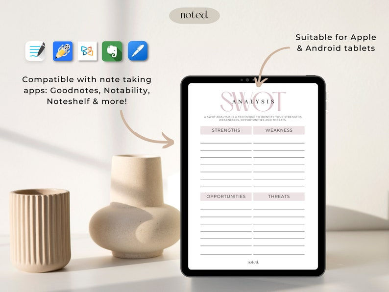 Thumbnail: Digital SWOT Analysis Template
