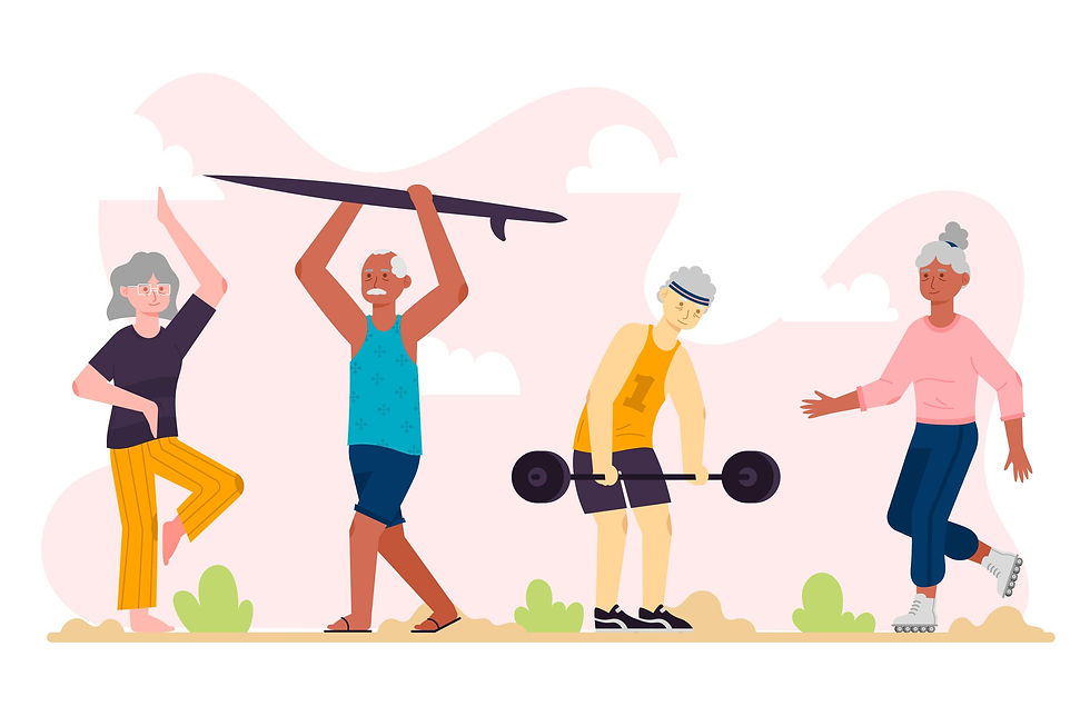 Starting physical activity even after age 50 or 60 still brings major benefits.