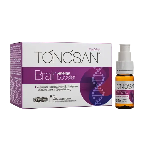 Tonosan Brain Energy Booster, 15 Φιαλίδια