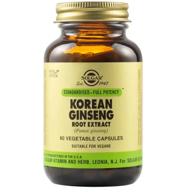 Solgar Korean Ginseng Root Extract , 50 Vegetable Capsules