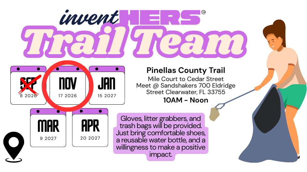 inventHERS Trail Team: Pinellas Trail Clean Up (November)