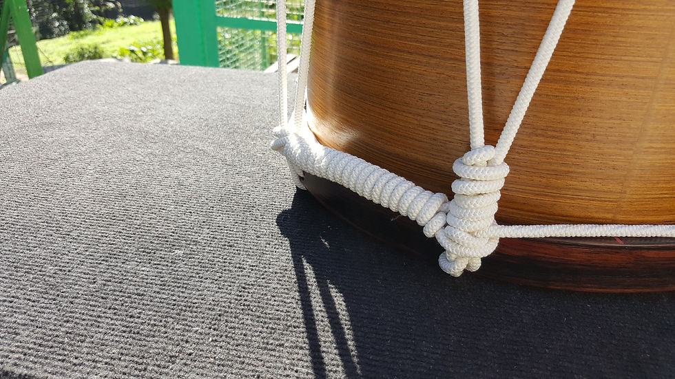 Tamburo Imperiale Fusto In Teak Cerchi In Ebano