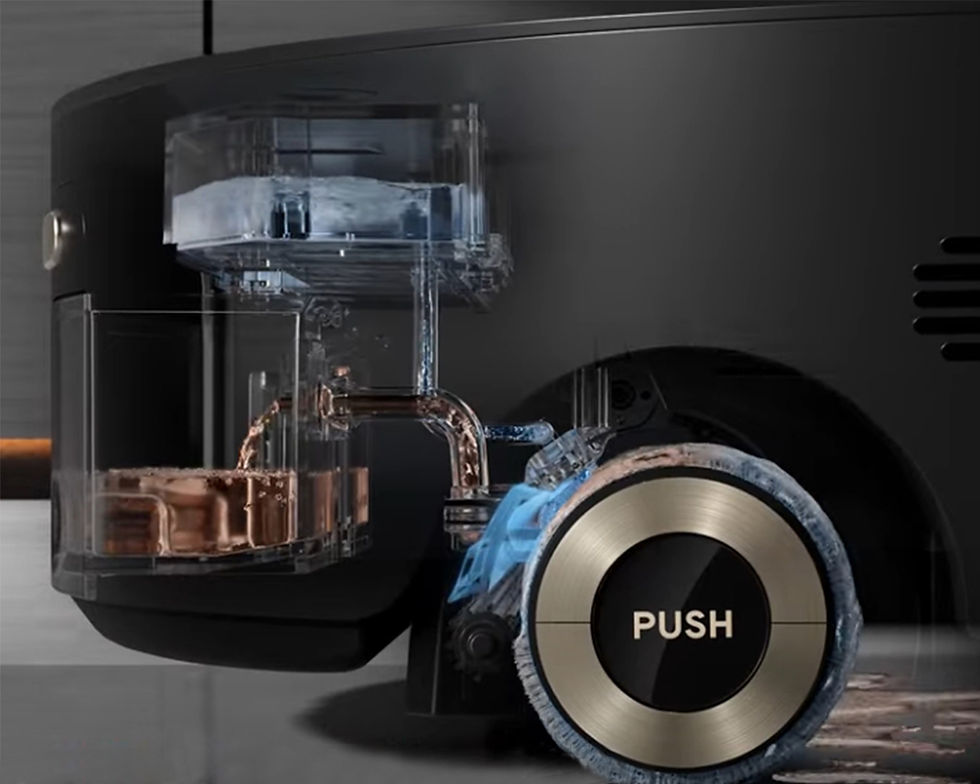 continuously rotates and rinses