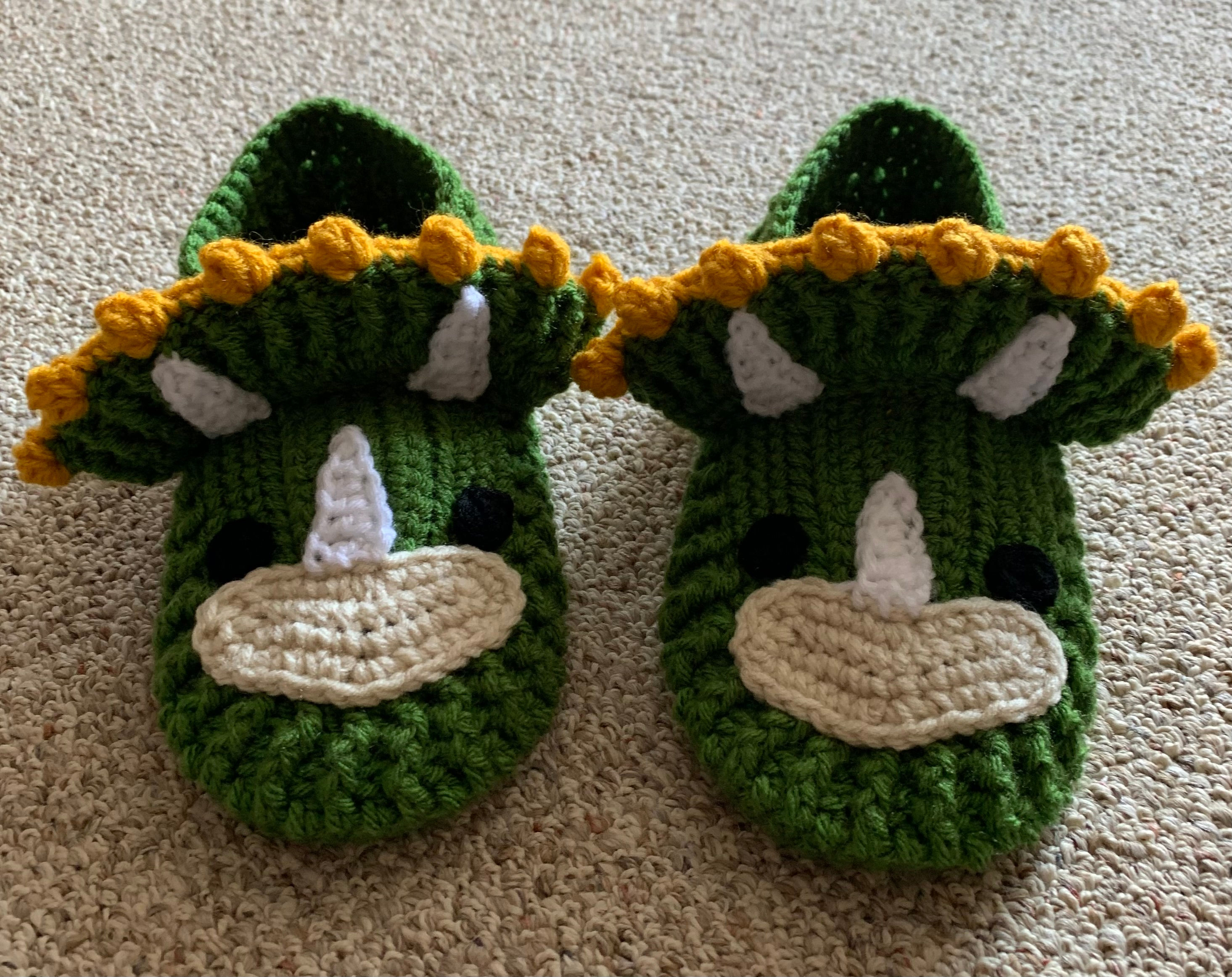Triceratops Slippers