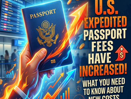 Expedited Passport Fee Increase
