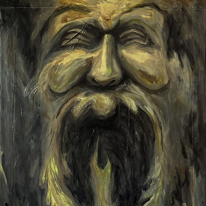 green man, paganism, forest, wood, scream