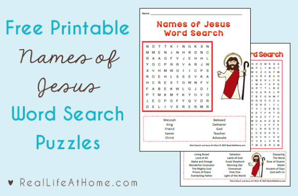 Names of Jesus Word Search