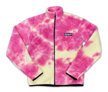 Sinclair Cozy Full Zip Jacket Pink Tie Dye