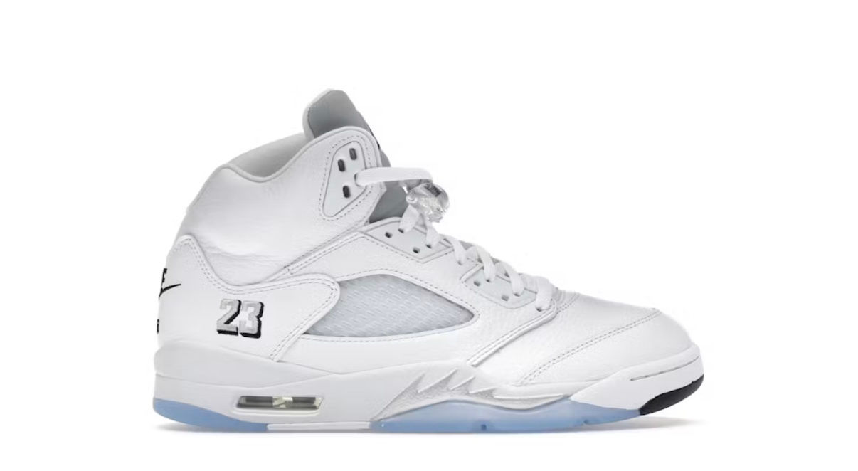 Air Jordan 5 White Metallic