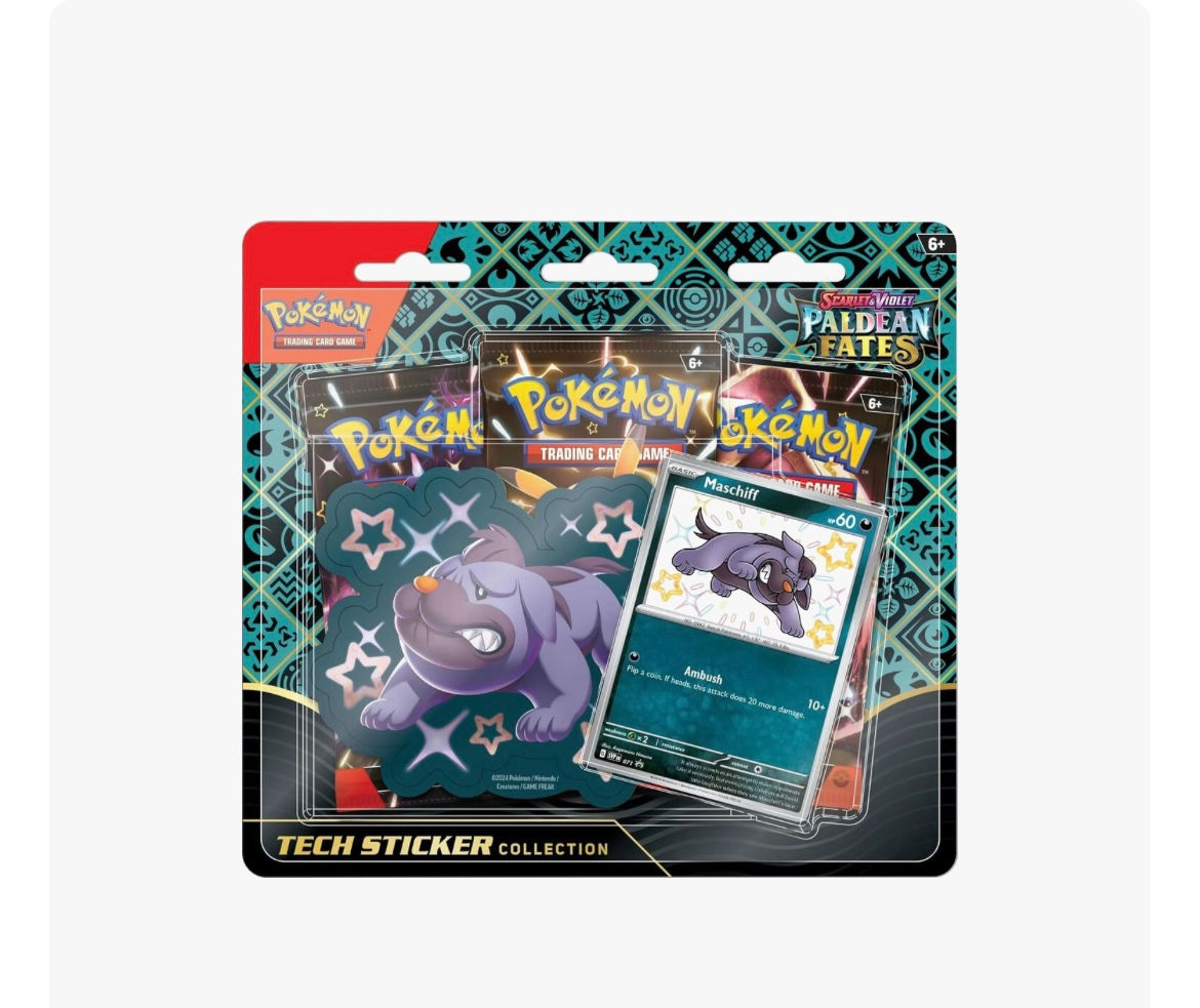 Pokemon Paldean Fates Tech Sticker Collection