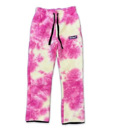 Sinclair Fleece Cozy Sweatpants Pink Tie Dye
