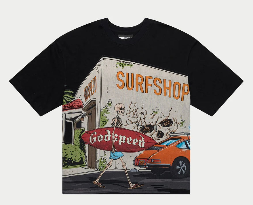 Godspeed Surfshop Tee Black