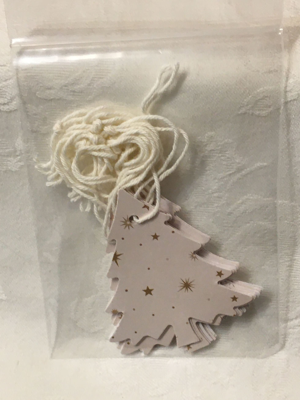 16PCS Xmas tree shape Handmade Label Paper Tags DIY Label Holiday Gift tags