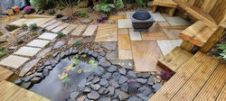 Sandstone stepping stone paths