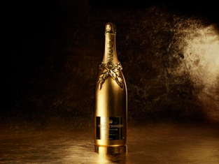 Guldbelagt champagne fra Moët & Chandon