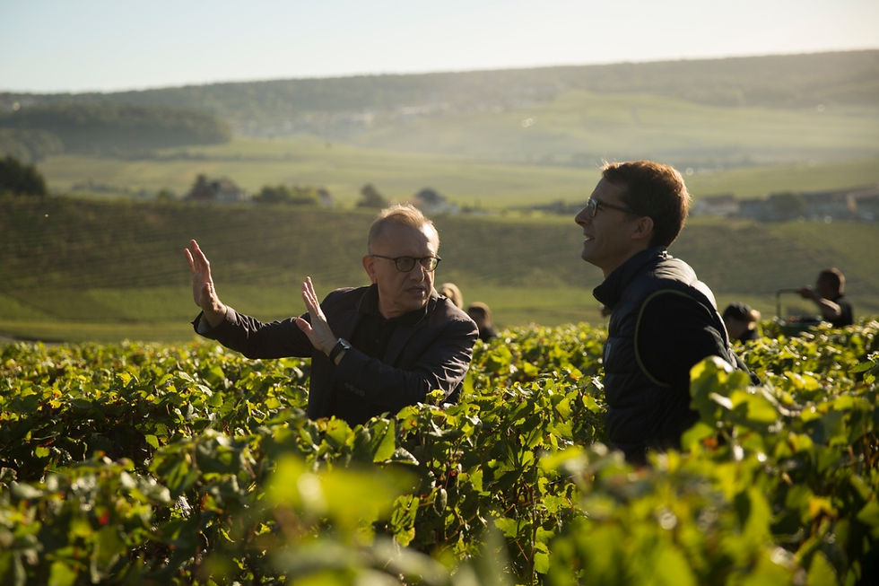 Richard Geoffroy og Vincent Chaperon hos Dom Perignon