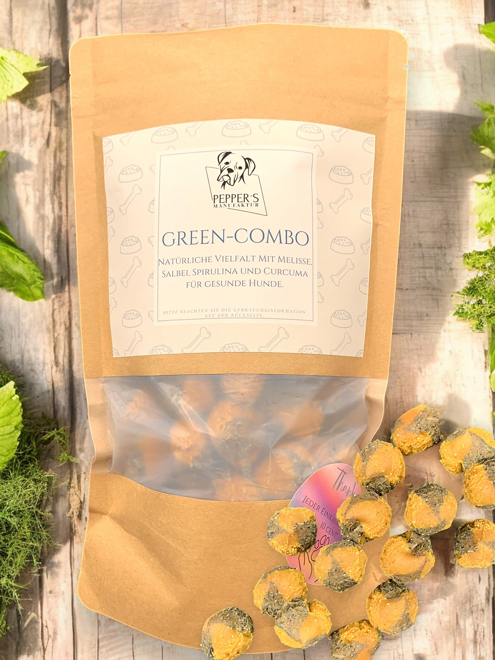 Green-Combo - mit Melisse, Brennessel, Spirulina und Curcum