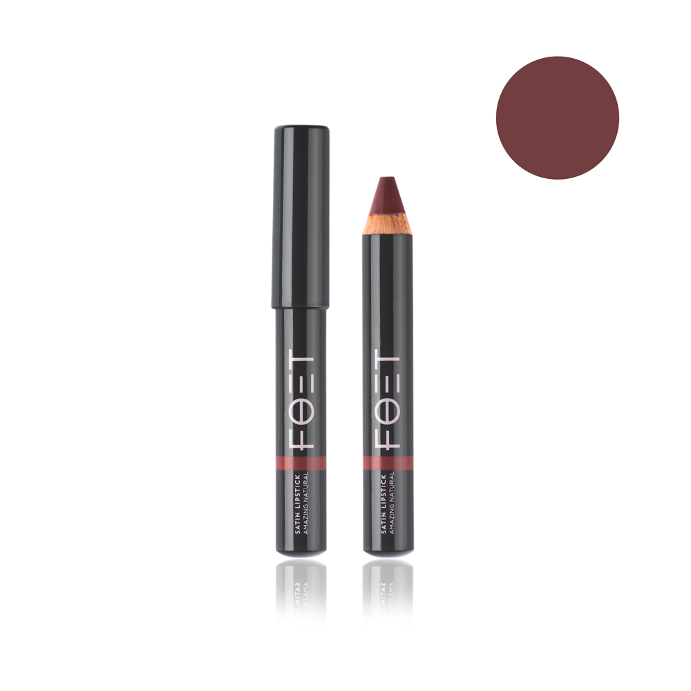 Сатинова помада Foet Satin Lipstick «Дивовижний натуральний», 2,4 г