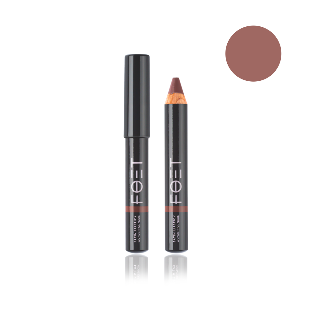 Сатинова помада Foet Satin Lipstick «Прекрасний нюд», 2,4 г