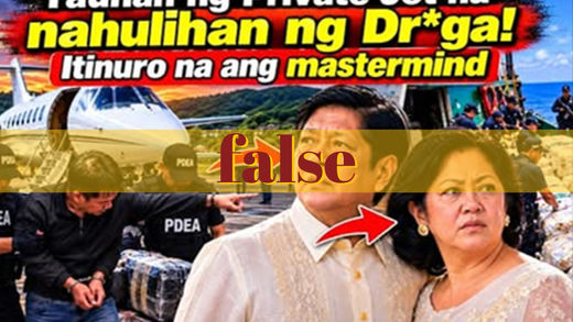 AI-generated thumbnail falsely links Marcoses to Laos drug bust
