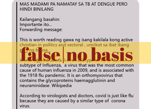 Yearly dengue deaths don’t outnumber COVID-19 toll