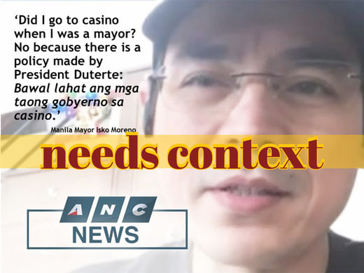 Casino ban on gov’t personnel not a recent policy