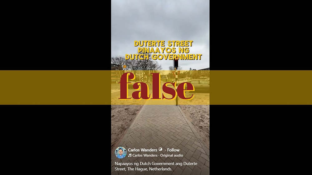 Image accompanying Road near the ICC detention center developed after Duterte's arrest