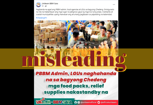 Old typhoon-related photos rehashed for supposed gov't preparations for ‘Chedeng’ 