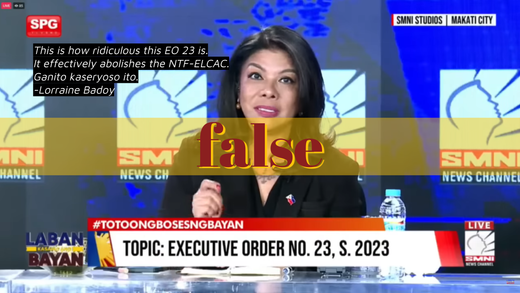 EO23 does not abolish NTF-ELCAC