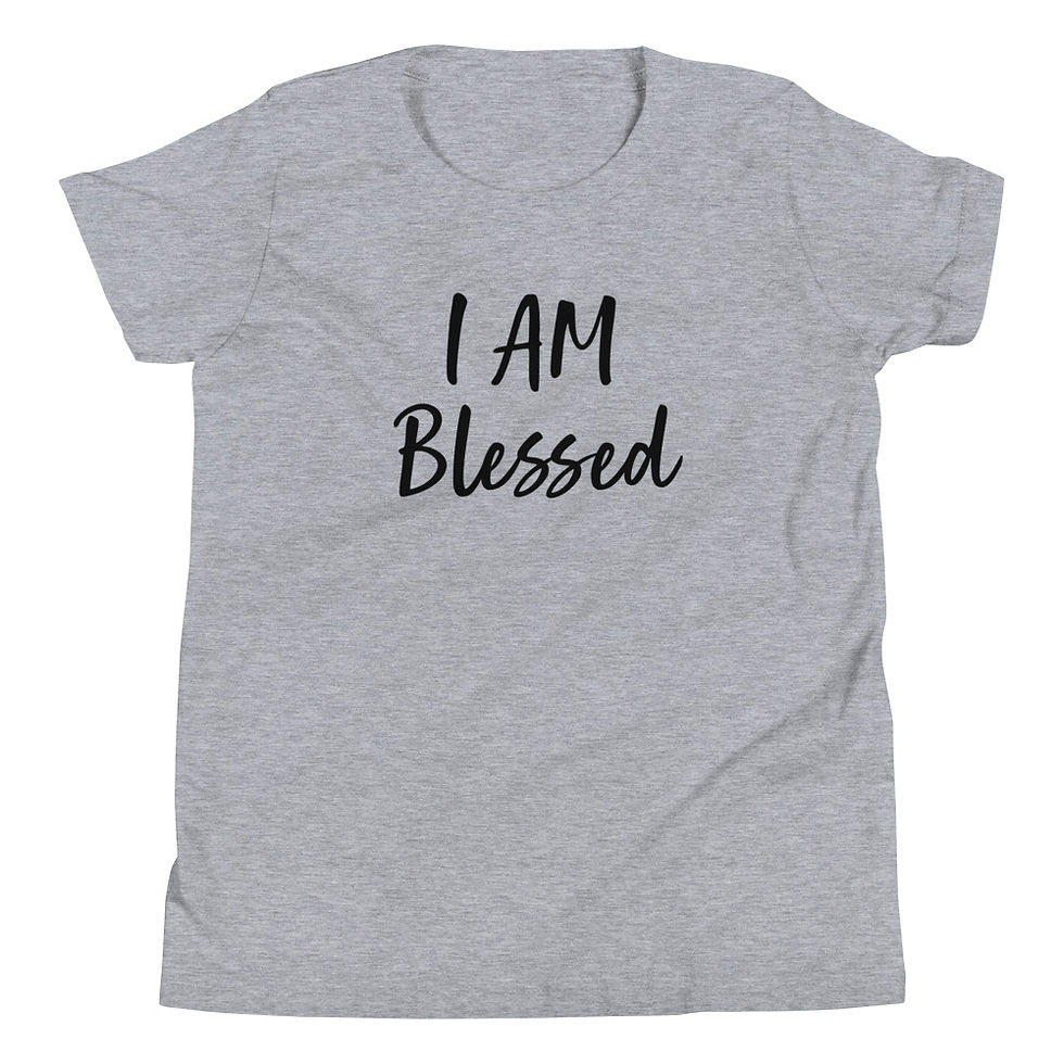 Thumbnail: I AM Blessed | Youth Short Sleeve T-Shirt