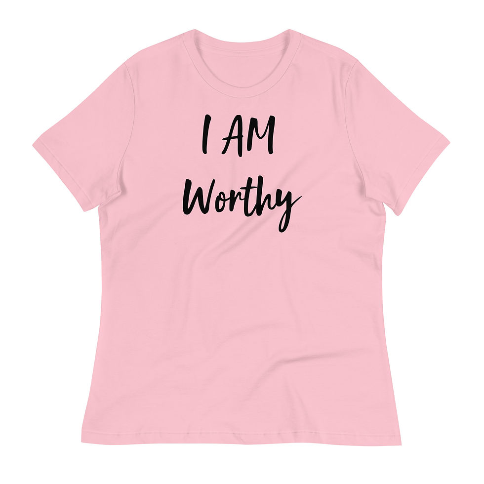 Thumbnail: I AM Worthy | Women's Relaxed T-Shirt