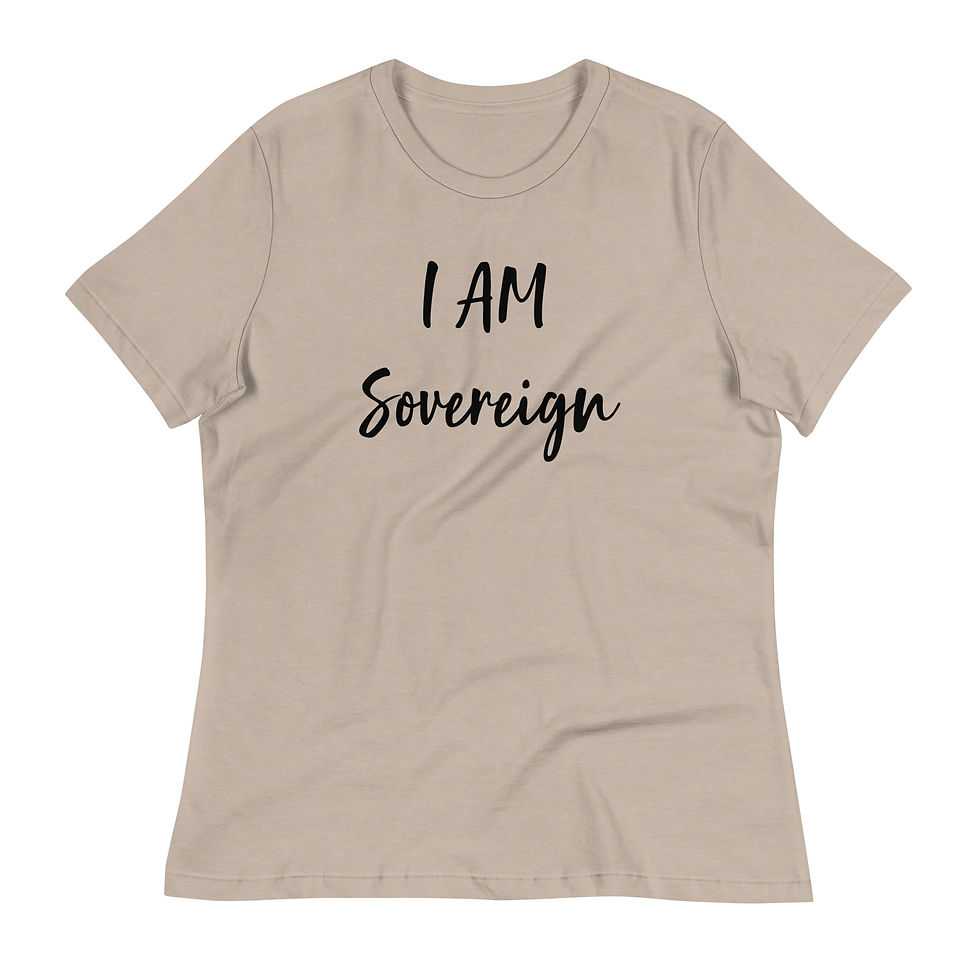 Thumbnail: I AM Sovereign | Women's Relaxed T-Shirt