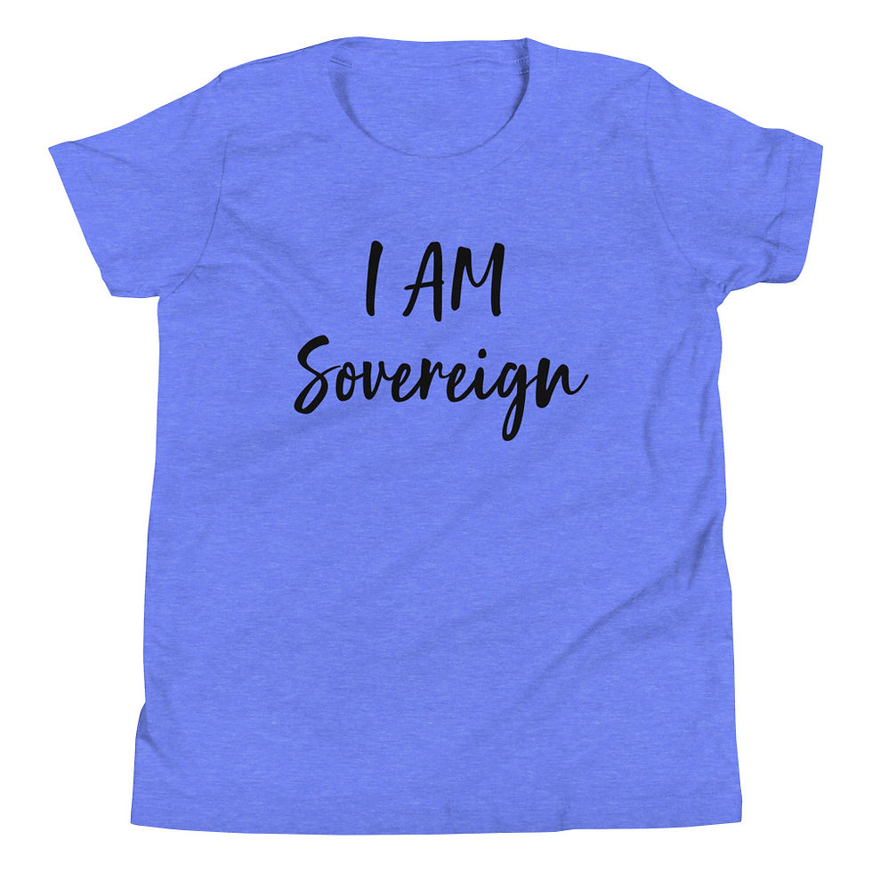 Thumbnail: I AM Sovereign | Youth Short Sleeve T-Shirt