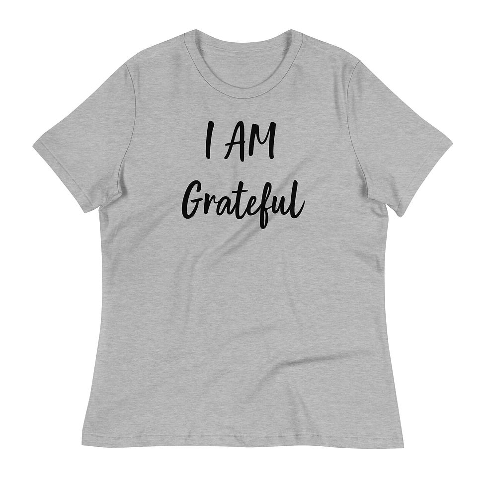 Thumbnail: I AM Grateful | Women's Relaxed T-Shirt