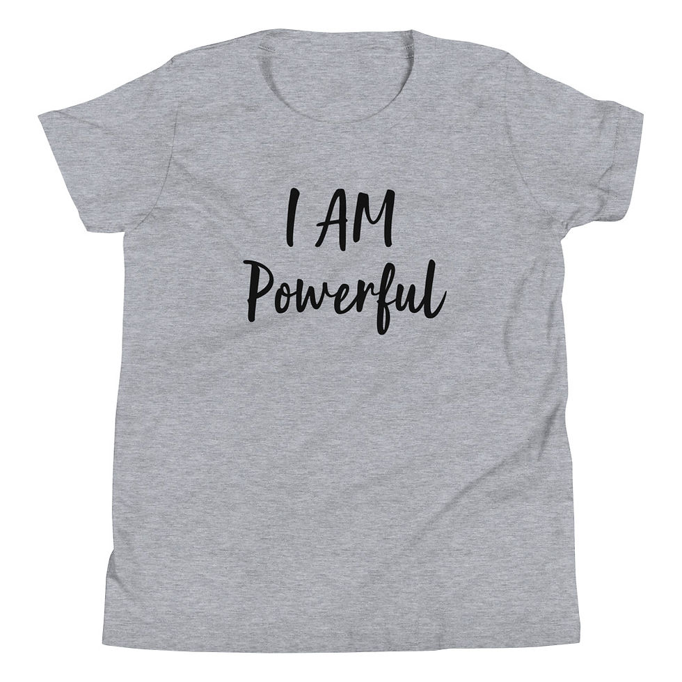 Thumbnail: I AM Powerful | Youth Short Sleeve T-Shirt