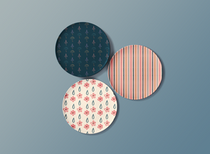 Flower Shower 3 Plates