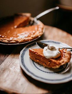 slice of pumpkin pie