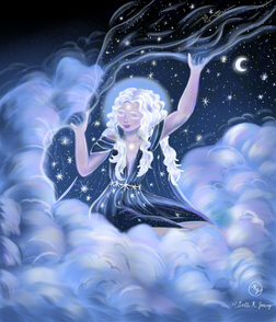 Star maiden digital illustration