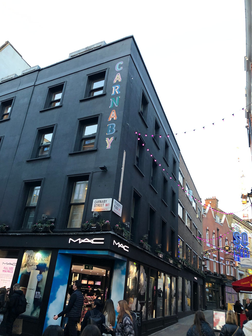 Shops on colorful cozy Carnaby street