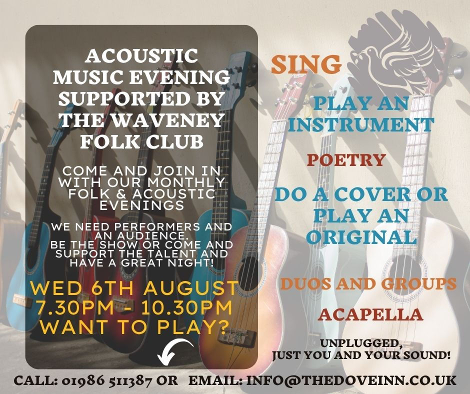 Folk & Acoustics - First Wednesday of the Month