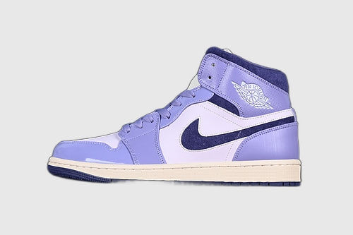 AIR JORDAN 1 MID SKY PURPLE PURPLEBLACKBROWN
