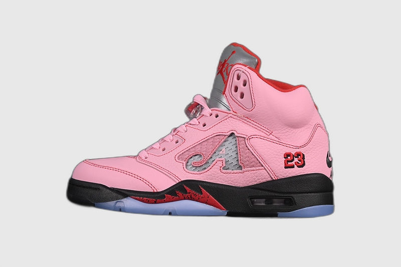 AWAKE NY JORDAN 5 ARCTIC PINKMETALLIC SILVERUNIVERSITY REDBLACKWHITECLEAR