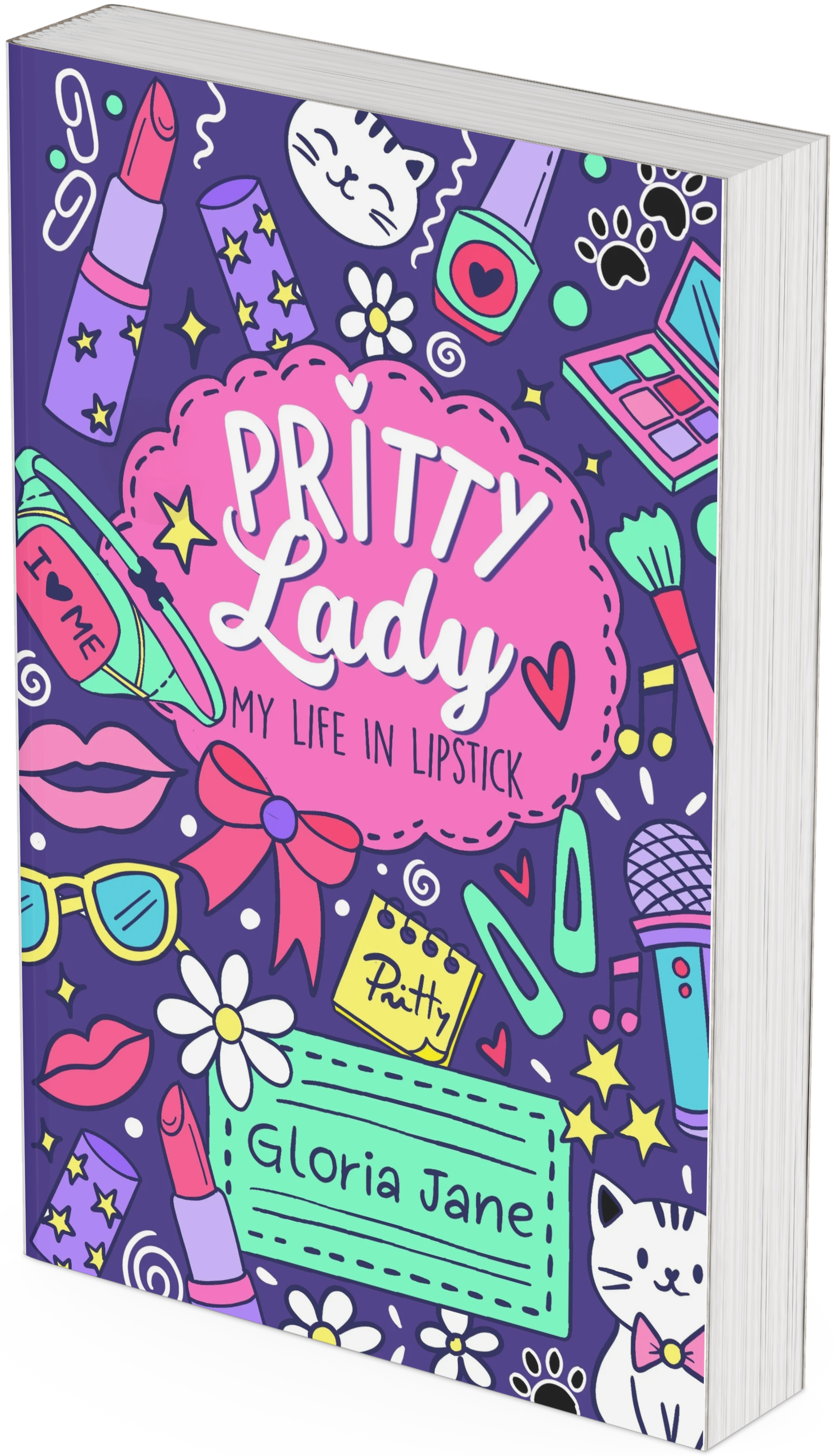 Purple and pink book cover